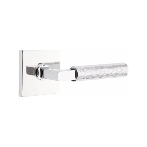 Emtek Emtek 5110US26.LSUS26.HAUS26.RH L-Square Hammered Lever Right HPassage Square for 1-1/4" to 2" Door 5110US26.LSUS26.HAUS26.RH